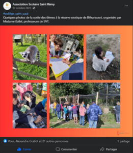 Images de la sortie scolaire à Blérancourt